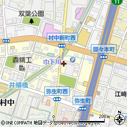 愛知県小牧市弥生町134周辺の地図