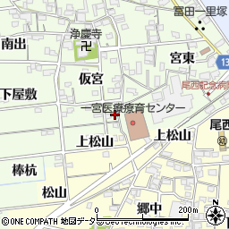 愛知県一宮市冨田流筋14周辺の地図