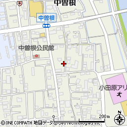 神奈川県小田原市中曽根199周辺の地図
