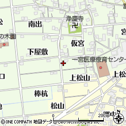 愛知県一宮市冨田流筋2周辺の地図