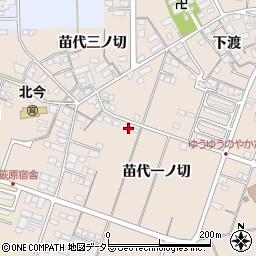 愛知県一宮市北今苗代一ノ切13周辺の地図