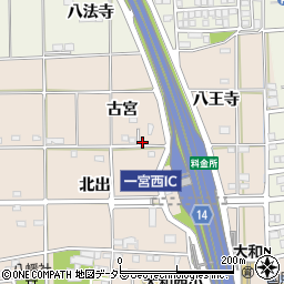 愛知県一宮市大和町苅安賀古宮23周辺の地図