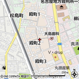 愛知県一宮市殿町2丁目40周辺の地図