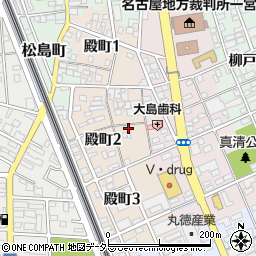 愛知県一宮市殿町2丁目40-3周辺の地図