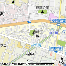 愛知県小牧市弥生町周辺の地図