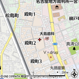 愛知県一宮市殿町2丁目41周辺の地図