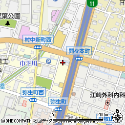 愛知県小牧市弥生町154周辺の地図