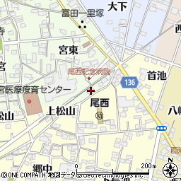 愛知県一宮市冨田宮東1786-2周辺の地図