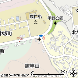 福知山西平野郵便局周辺の地図