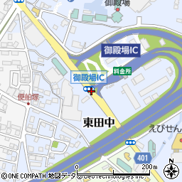 東田中周辺の地図