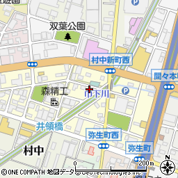 愛知県小牧市弥生町97周辺の地図