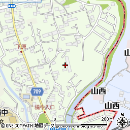 神奈川県小田原市中村原周辺の地図