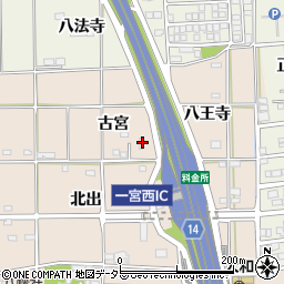 愛知県一宮市大和町苅安賀古宮19周辺の地図
