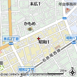 〒491-0917 愛知県一宮市昭和の地図