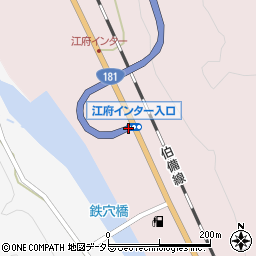 江府ＩＣ周辺の地図