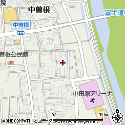 神奈川県小田原市中曽根210周辺の地図