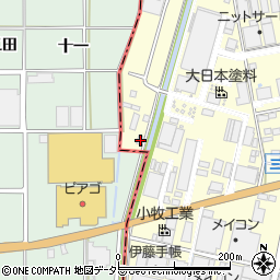 愛知県小牧市三ツ渕865周辺の地図