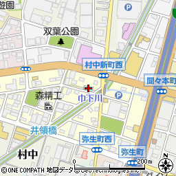 愛知県小牧市弥生町90周辺の地図