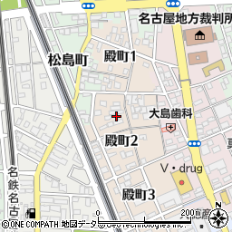 愛知県一宮市殿町2丁目26周辺の地図
