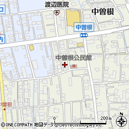 神奈川県小田原市中曽根61-3周辺の地図