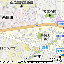 愛知県小牧市弥生町22周辺の地図