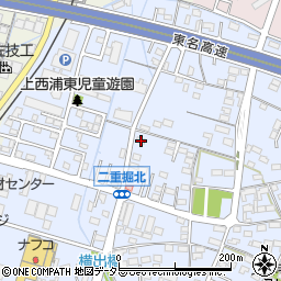 愛知県小牧市二重堀638-22周辺の地図