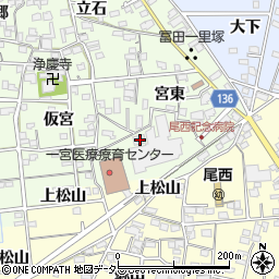 愛知県一宮市冨田宮東1718周辺の地図