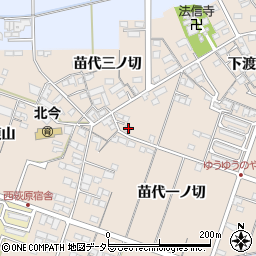 愛知県一宮市北今苗代一ノ切11-3周辺の地図