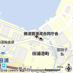 横須賀税関支署周辺の地図
