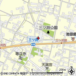 愛知県小牧市三ツ渕402周辺の地図