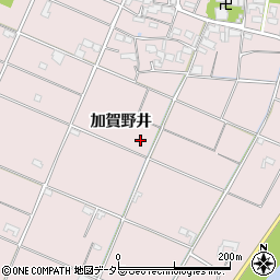 岐阜県羽島市下中町加賀野井周辺の地図