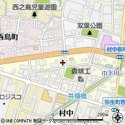 愛知県小牧市弥生町26周辺の地図