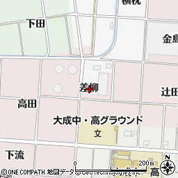 愛知県一宮市千秋町天摩差柳周辺の地図