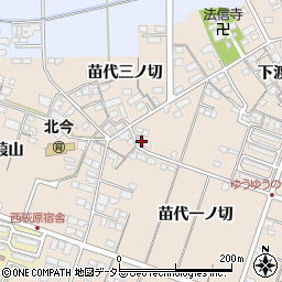 愛知県一宮市北今苗代一ノ切11周辺の地図