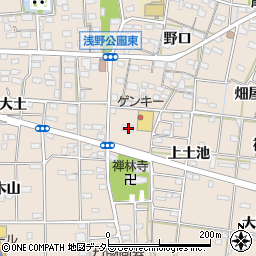 愛知県一宮市浅野前林32周辺の地図