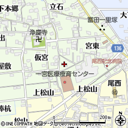 愛知県一宮市冨田流筋1709周辺の地図