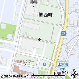 愛知県小牧市郷西町周辺の地図