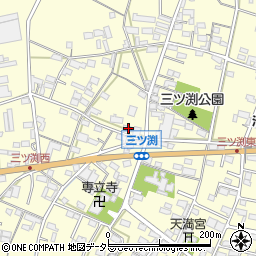 愛知県小牧市三ツ渕300-7周辺の地図