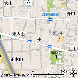 愛知県一宮市浅野西屋敷周辺の地図