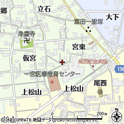 愛知県一宮市冨田宮東1733-11周辺の地図