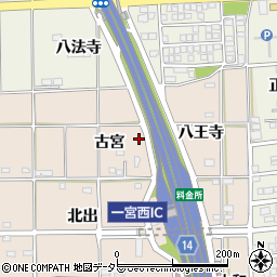 愛知県一宮市大和町苅安賀古宮16周辺の地図