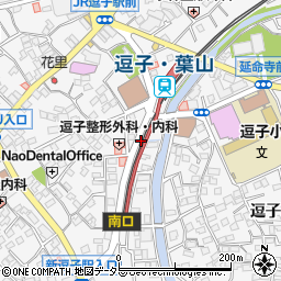 逗子・葉山駅周辺の地図