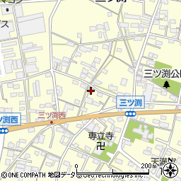 愛知県小牧市三ツ渕320周辺の地図