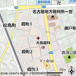 愛知県一宮市殿町2丁目11周辺の地図