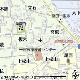 愛知県一宮市冨田宮東1736周辺の地図