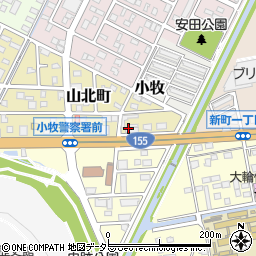 バッティングららら小牧店周辺の地図