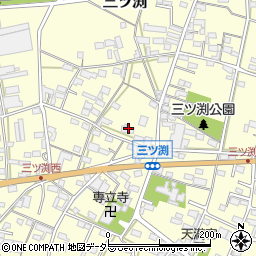 愛知県小牧市三ツ渕301周辺の地図