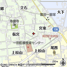 愛知県一宮市冨田宮東1733周辺の地図
