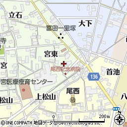 愛知県一宮市冨田宮東1773周辺の地図
