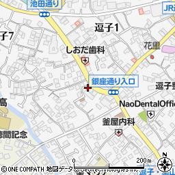 株式会社羽床総本店　逗子店周辺の地図